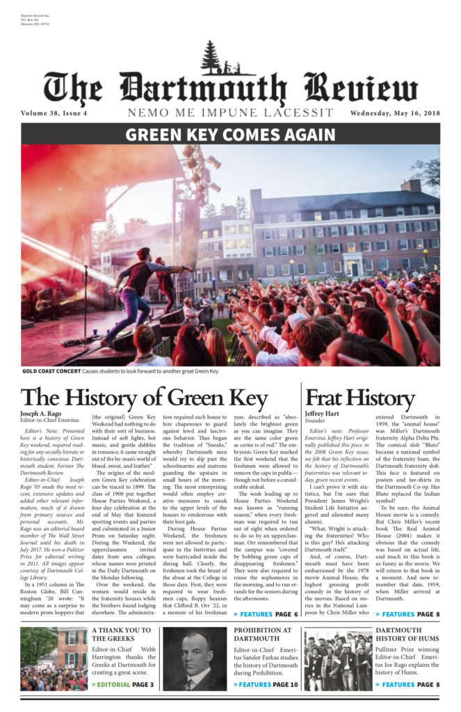 Green Key Comes Again The Dartmouth Review